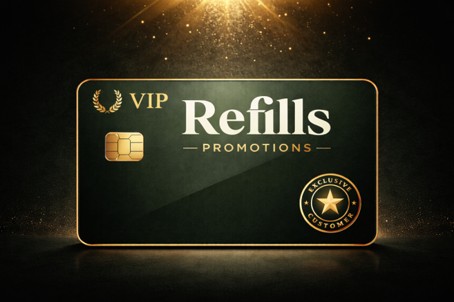 VIP Refills Promotions Card
